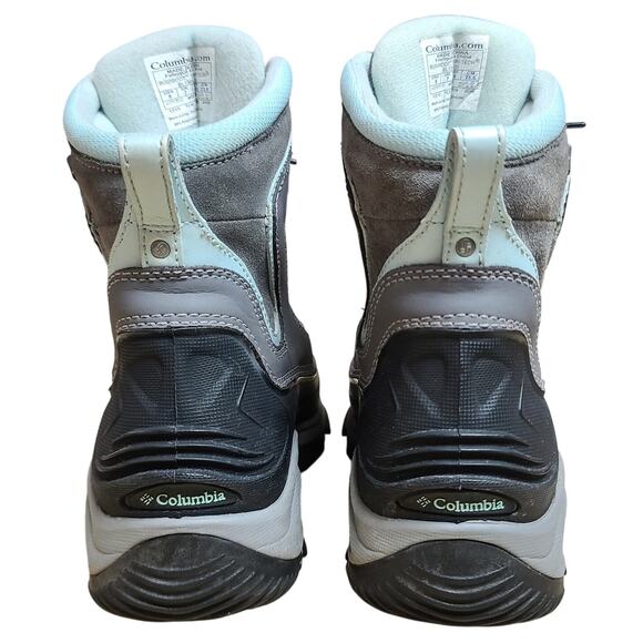 Columbia Bug a Boot Blue Gray Mid Lace Up Thinsulate Waterproof Boots Women's 9 - Picture 4 of 6